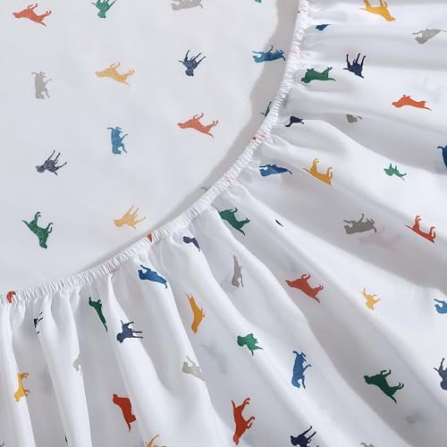 Image of Eddie Bauer Kids - Full Sheet Set, Ultra-Soft Microfiber Bedding with Fully Elastic Fitted Sheet, Kids Bed Set with Pillowcases, Easy Care Bedding (Buddy the Dog)