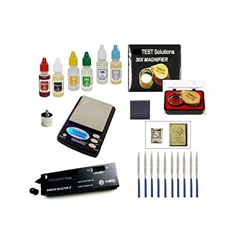 Gold Acid Testing Kit + Electronic Diamond Tester Checker + Digital Test Scale