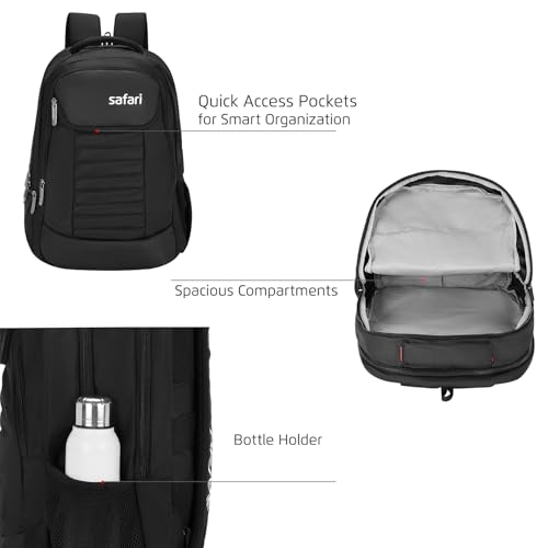 Image of Safari Zen Formal Laptop Backpack Bag for Men & Women, Ideal for Office Use /School /College Boys & Girls, Rain Cover, Trolley Sleeve & Organizer