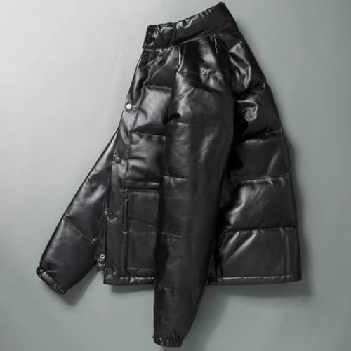 Amazon | [NBLL] レザーダウンジャケット レザージャケット ライダース