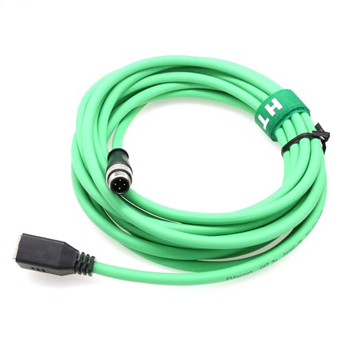Cable adaptador Ethernet Cat5e M12 4 pines 2 m miniatura 3