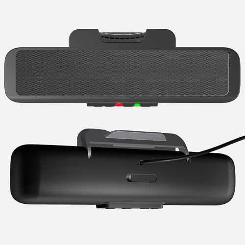 Image of Cyber Acoustics CA-2890 USB Speaker Bar - USB Powered Stereo Desktop Computer Speakers for PC, Clip-On Monitor Mount Design, On-Speaker Controls