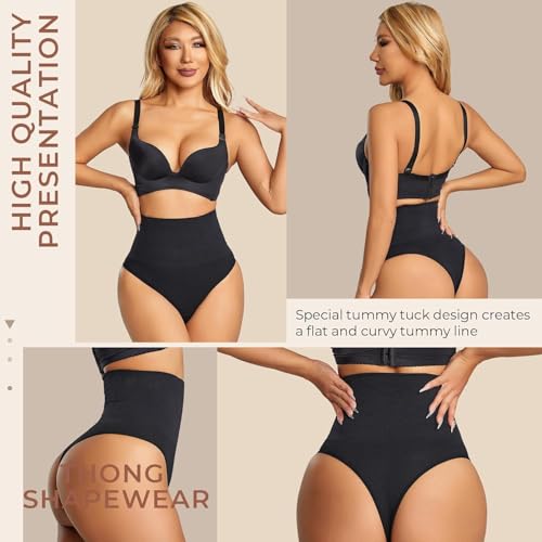 Image of Dulchany Thong Shapewear Tummy Control Underwear for Women Seamless Body Shaper Panties