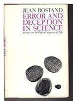 Error & Deception In Science 0465020380 Book Cover
