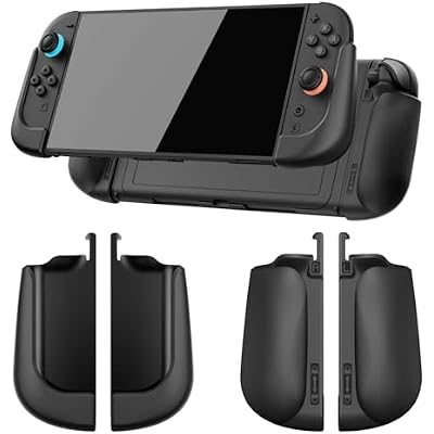 IFYOO NexGrip Ergonomic Grip Set for Nintendo Switch 2 Joycons, Grip Case Compatible with Joy Con 2 Controller, Compatible with Switch 2 Joycon, Switch 2 Accessories - Black