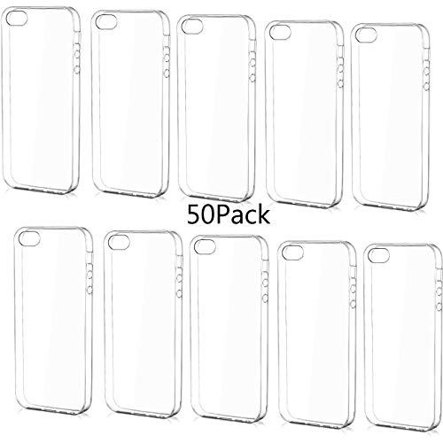 Coque iPhone 5 souple NOVAGO lot de 50 protections transparentes iPhone 5S SE