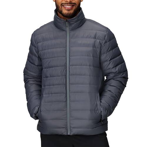 MARMOT Men's Zeus Jacket - Down-Insulated, Water Resistant, Lightweight, Steel Onyx, X-Large