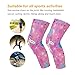 sanluoli Rainbow Color Cute unicorns elastic knee brace for women (1 pair) Support for All Sports knee guards for men for Bike, Bike, Bike, Bike