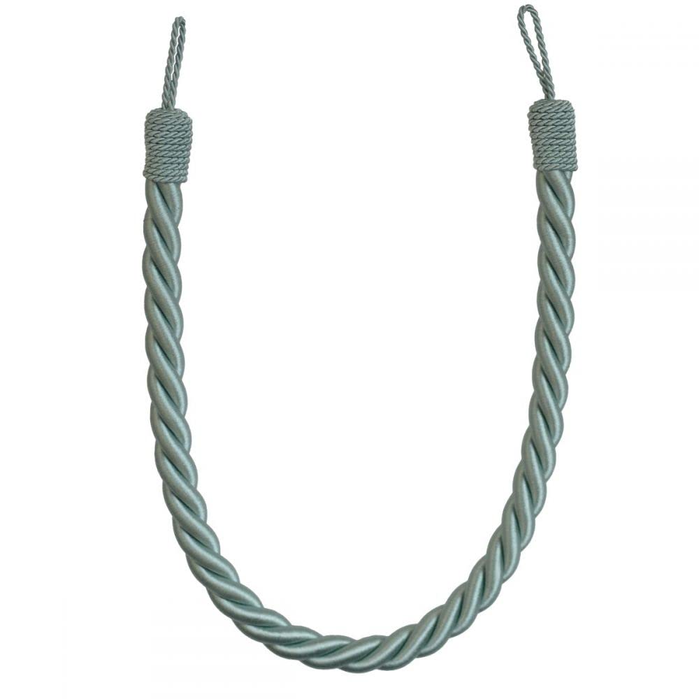 Jones Reef Jade Green Thick Rope Tiebacks - Pair