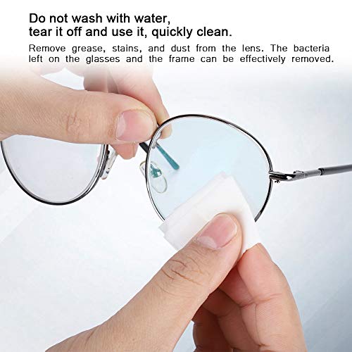 Lens Clean Vochtige Doekjes, 100 PCS Glas Hars Lens Clean Vochtige Doekjes Reiniging Desinfectie Antibacterieel - Afbeelding 6