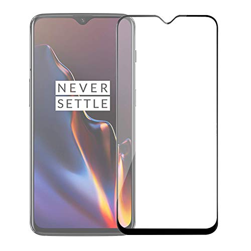 POPIO Tempered Glass Screen Protector Compatible for OnePlus 6T / OnePlus 7 with Edge to Edge Coverage and Easy Installation kit