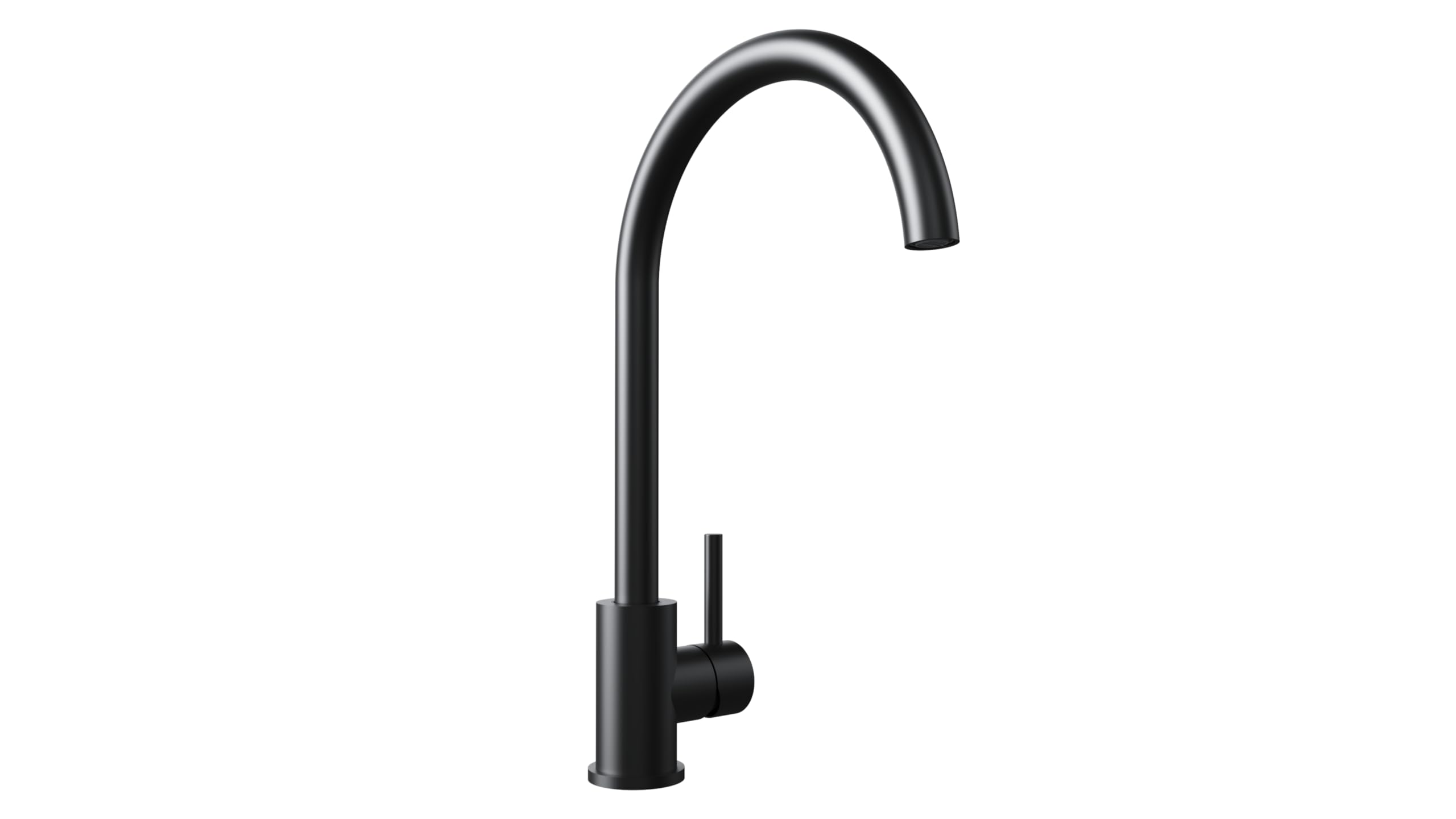 TEKA Grifo Cocina Monomando, Caño Alto Giratorio 360º, Aireador Eco Anticalcáreo, Acero Inoxidable AISI 304, Cartucho Eco C3, Modelo UNI 9310