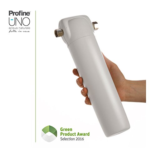 Depuratore Acqua Profine "Uno" Ultra Compatto Sotto Lavello Micro Filtrazione 0,5 Micron Antibatterico Senza Rubinetto