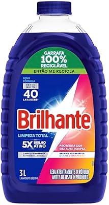 Brilhante Limpeza Total - Lava Roupas Líquido 3L
