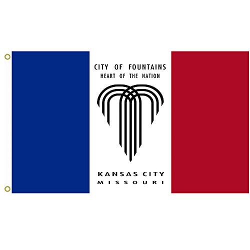 Kansas City, Missouri, U.S.A. Official 3x5ft Flag