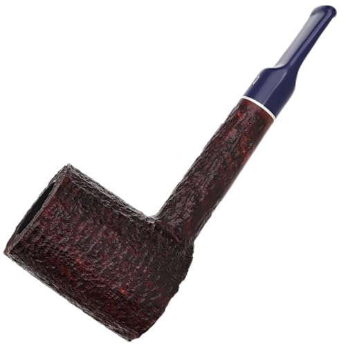 Savinelli Pipes Unica Collection - Large Brown & Blue Italian Briar Wood Pipe, Handmade in Italy, 6mm (Brown U36)