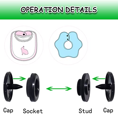 Boutons-pression résine T5 par 100 pour réparer vos vêtements
