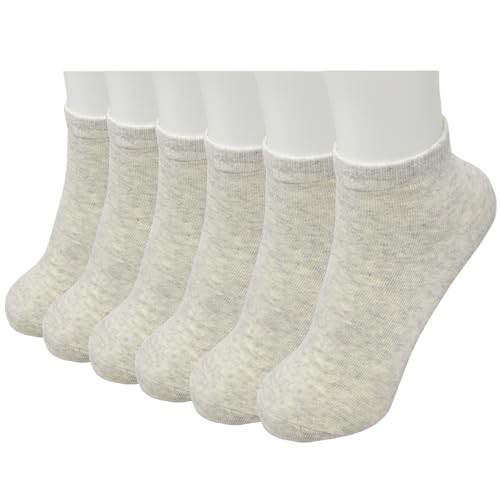 Image of Glory Max 6 Pairs Women Cotton Thin Ankle Low Cut Lightweight Casual Socks