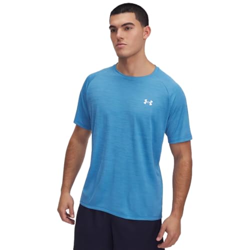 Under Armour Hombres UA Tech Textured SS-BLU L