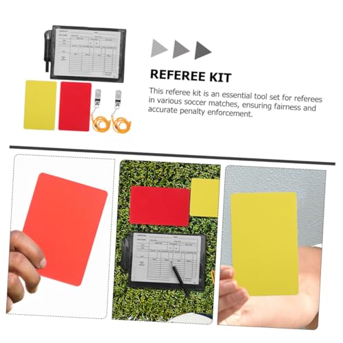 Kit Completo Árbitro Fútbol con Tarjetas, Silbatos y Libreta miniatura 5