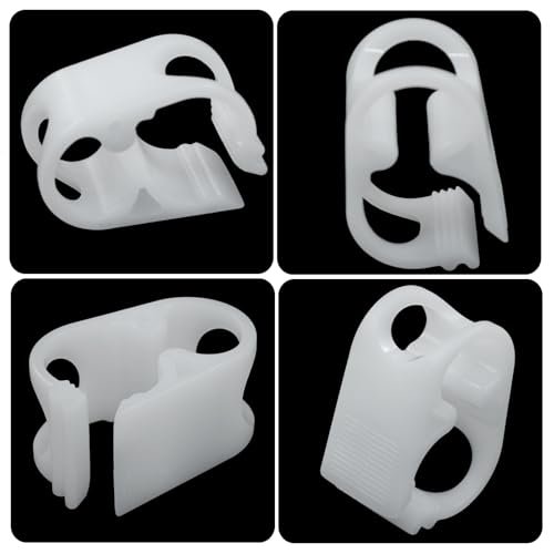 Image of 5 Pcs Plastic Tubing Clamps, Adjustable Hose Shut Off Clamps for 1 /8 inch - 1 /4 inch Tube O.D., Laboratory Pinch Valve Flow Control Water Clip
