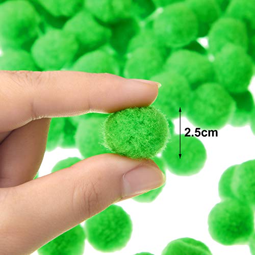 image for Shappy 500 Pieces 1 Inch Craft Pom Pom Balls for DIY Creative Crafts D