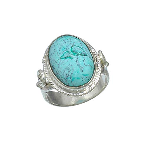 Bague turquoise argent 925 Santa Rosa le cadeau idéal fait main en taille UK 8