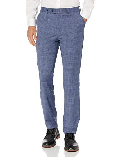 Original Penguin Men's Suit SEPARARE Slim FIT, Bright Blue Plaid Pant, 40W X 32IN