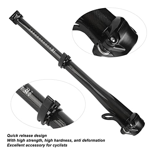 Zoega Quick Release Bike Stem, Carbon Fiber Folding Bike Stem Quick Release Wear Resistant For Replacement For 28.6Mm Fork (3K Glossy) #TOP5