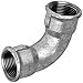 Produktbild GEWINDE FITTING aus TEMPERGUSS verzinkt > Nr.2a Bogen 90 Grad kurz IG(Rp) x IG(Rp) > 1/4 bis 4 Zoll WUNSCHGRÖSSE einfach selbst wählen >>> 1 1/2 Zoll