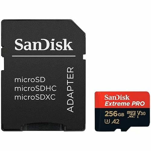 Microsd Extreme PRO 256 GB MicroSD 200 MB/s Class10 U3 V30 A2, oryginalny