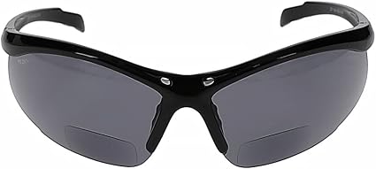 Occhiali di sicurezza con lenti bifocali con ingrandimento da lettura  SB-9000, colore: grigio fumo : Amazon.it: Fai da te