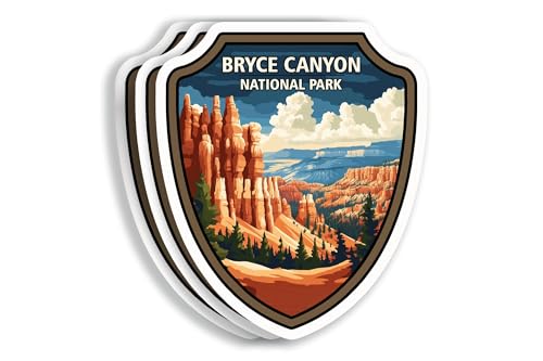 (3 Pack 3X3) Bryce Canyon National Park Stickers - National Park Waterproof Sticker - Travel Parks Sticker - Stormlight Archive Sticker - Laptop Phone Bottle Bookish Decal