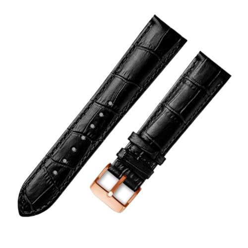 SiChouwz �{�v�u���X���b�g���j�o�[�T���g�b�v���U�[�E�H�b�`�o���h14 16 18 20mm 21mm 22mm 23mm�o���h(Black rose buckle,16mm)