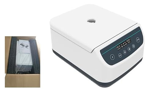 AHYJR Industrial Low Speed Centrifuges Benchtop Centrifuge Machine with Semidiameter of Rotor 12.2cm Max Speed 500-4000rpm Max RC 2182xg Allowable Ambient Temp 5-40℃ Increment 100rpm