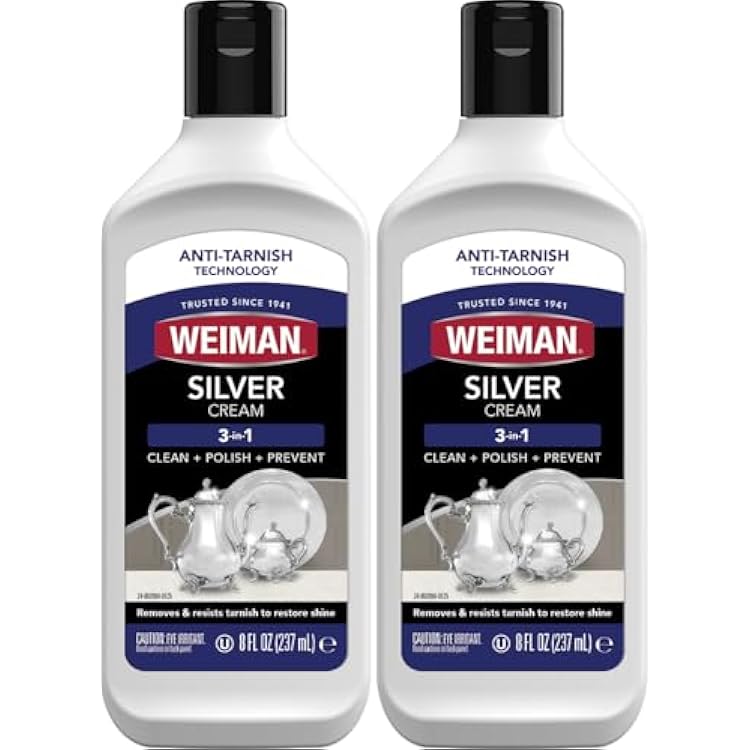 Weiman Silver Polish, 8 ounce Bottles, pack of 2