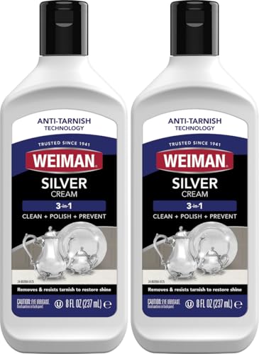 Weiman Silver Polish, 8 ounce Bottles, pack of 2
