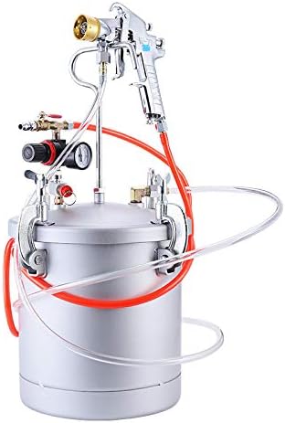 YUNSHINE10L New Upgraded Pneumatic Imitation Stone Paint Pressure Spray Gun Colourful Lacquer Airbrush High-Capacity Pressure Bucket Marble Paint (Caliber Optional)