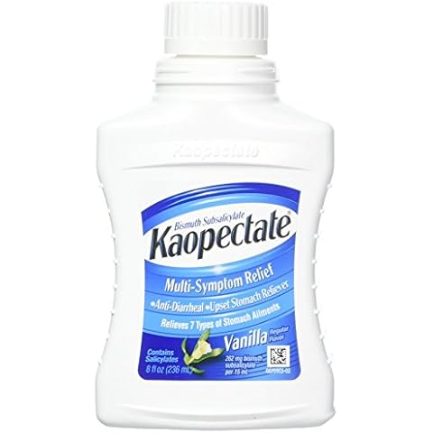 Kaopectate Multi-Symptom Relief Anti-Diarrheal/Upset Stomach Reliever Liquid, Vanilla, 8 Fl Oz, Pack of 3 Cover