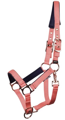 JA Horse JA4041 Licol pour poulain Pepper – Licol réglable pour poulain avec rembourrage en néoprène au niveau du cou et du nez (rose corail, poulain)