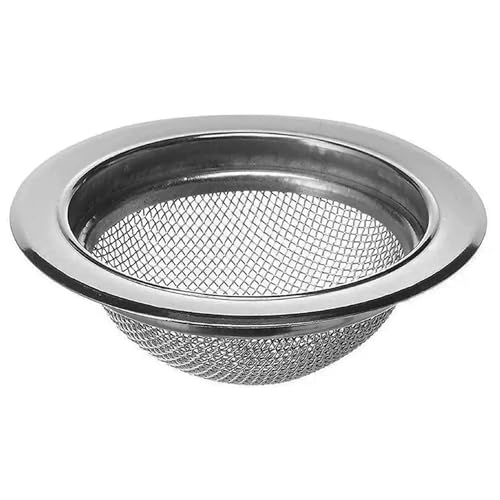 Image of Mesh Sink Strainer Jali for Kitchen Bathroom Drainage-Premium Stainless Steel Fine Mesh Sieve Filter Basket with Anti-Clogging Sink Jali Filter (10 Cm),Rust-Resistant,Easy Clean (Pack of 1)