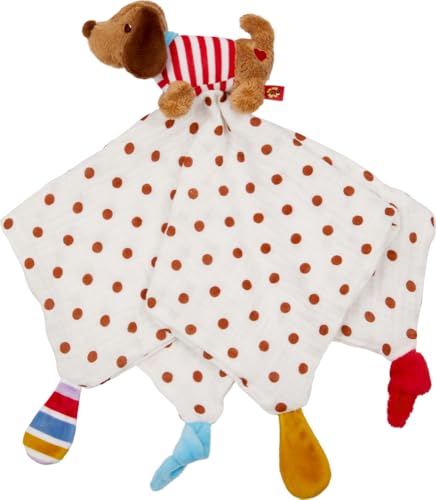 Die Spiegelburg I Schnuffeltuch Dackel mit Mulltuch - BabyGlück