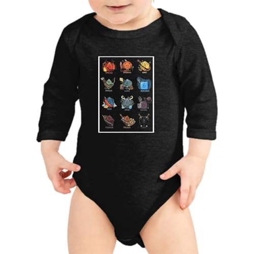 the Fan Tee Body Manga Larga de Bebe Juegos de Mesa rol Geek Dados & Dragones Frikis Fantasía 021 18 Meses