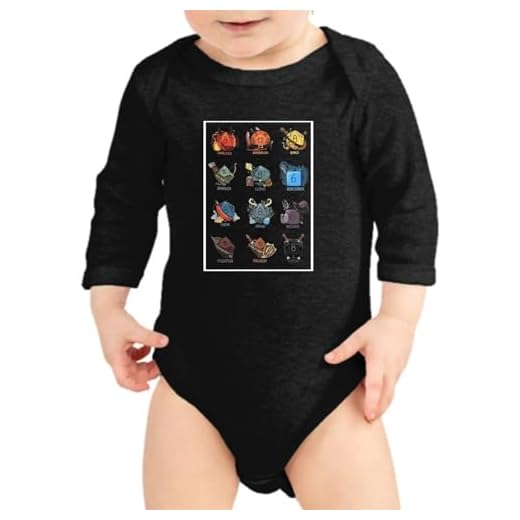 the Fan Tee Body Manga Larga de Bebe Juegos de Mesa rol Geek Dados & Dragones Frikis Fantasía 021 18 Meses