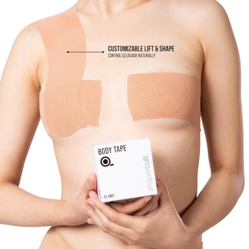 Image of Shapercult Boob Tape for Women for Breast Lift | Invisible Body Tape | Skin-Friendly Adhesive up to 12 Hrs Sticking Capacity