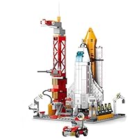 VizBrou Space Shuttle Building Toys, 494 PCS Exploration STEM Space Rocket Educational Construction Building Blocks Model Toy with Rocket & Launcher for 6+ Years Old Boys Girls Adults
