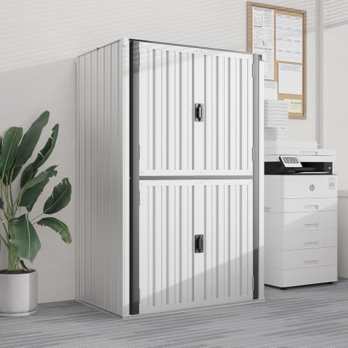 Image of AECOJOY Outdoor Storage Cabinet Waterproof, 70'' Large Vertical with Floor