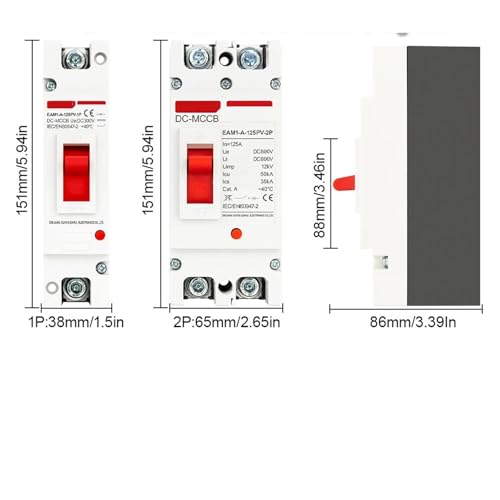 Disjoncteur solaire DC à coupure rapide 250A pour circuit de décharge - 2