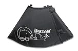 All Four Paws The Original Comfy Cone, Soft Pet Recovery Collar with Removable Stays, Small-Long, Black