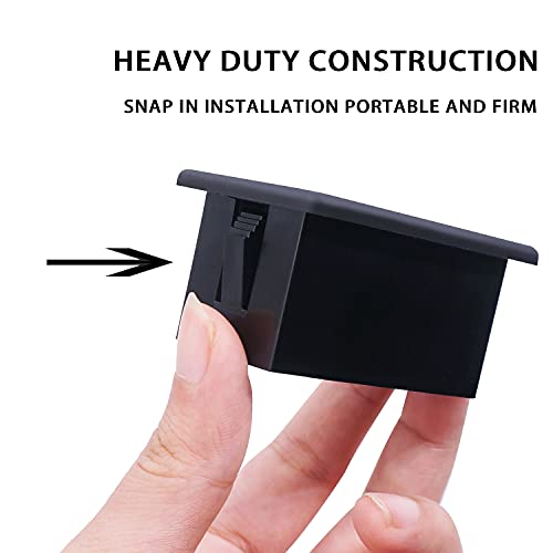 Mankk 1-Slot Rocker Switch Holder Switch Housing Kit Fireproof Abs Black Plastic Single Heavy Duty Industry Standard Automotive Mount Rocker Switch Holder M-008 #TOP4